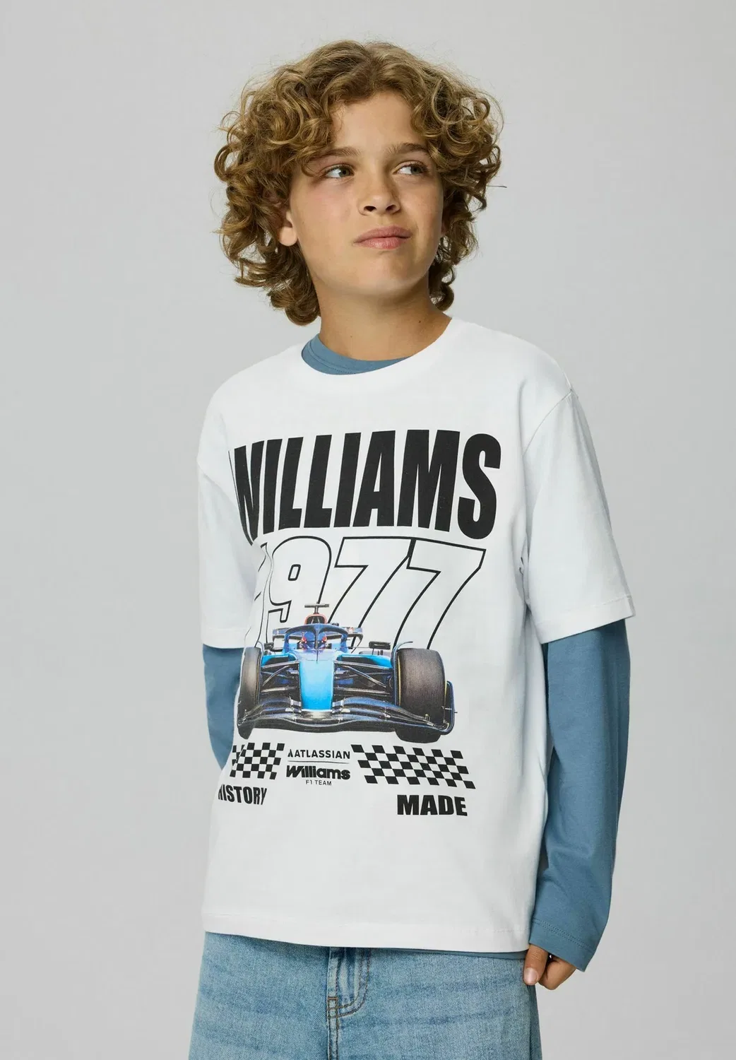 Nkmatlas formel1 ss nreg top box bfu - print t-shirt Name It, Bright White