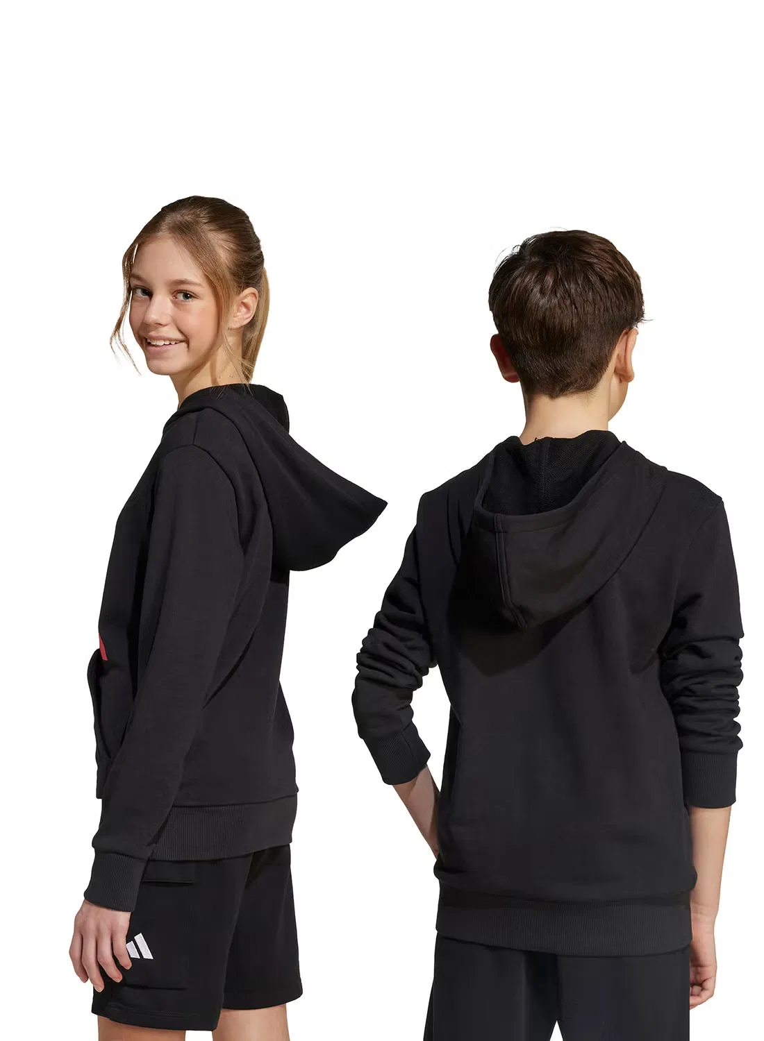 Худи классическое детское Youth Essential Adidas, черный — фото 2