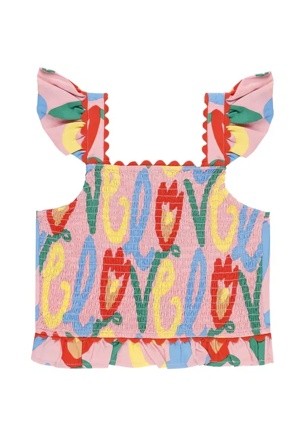 Топ с принтом Top con stampa, Stella Mccartney Kids, розовый — фото 2