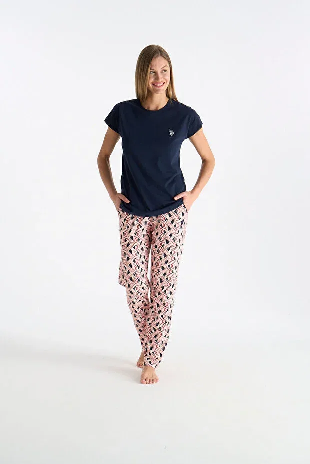 Женская пижама с принтом U.S. Polo Assn., Navy Blue