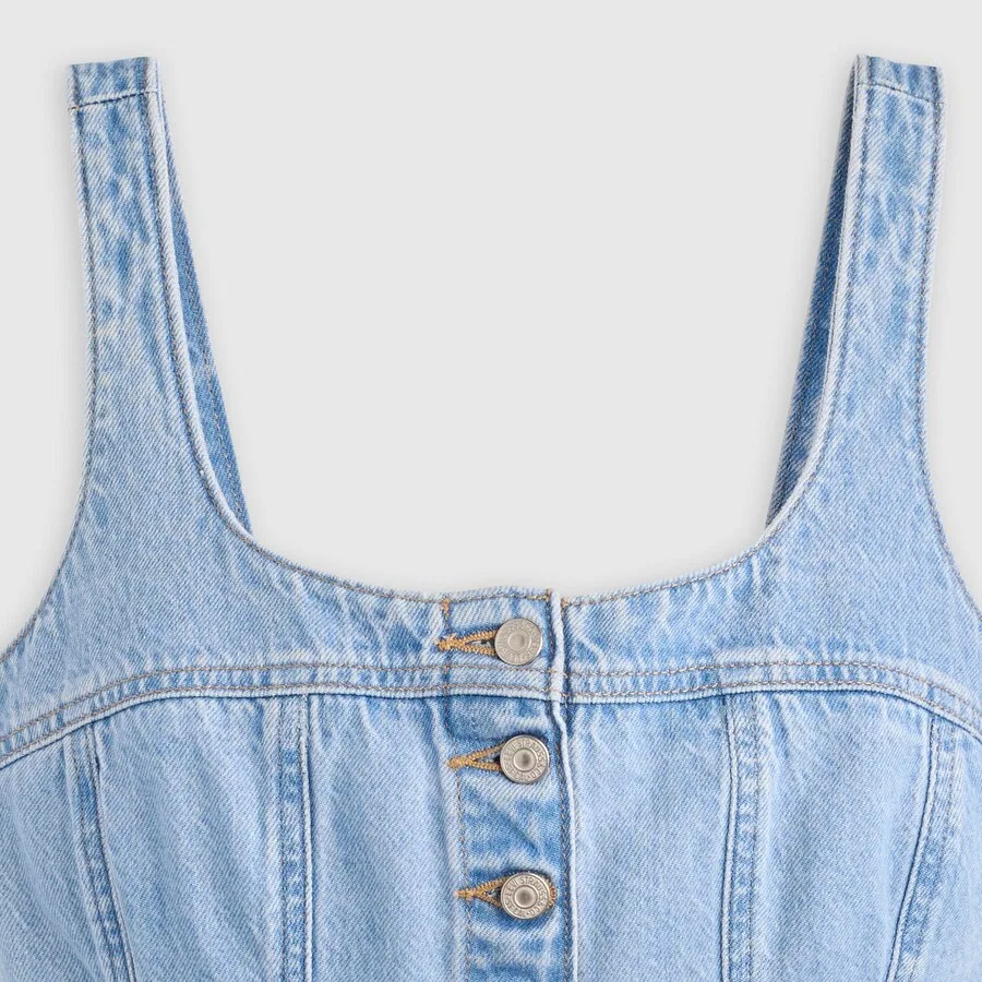 Блузка LEVI'S 'AUDRA' из синей джинсовой ткани — фото 4