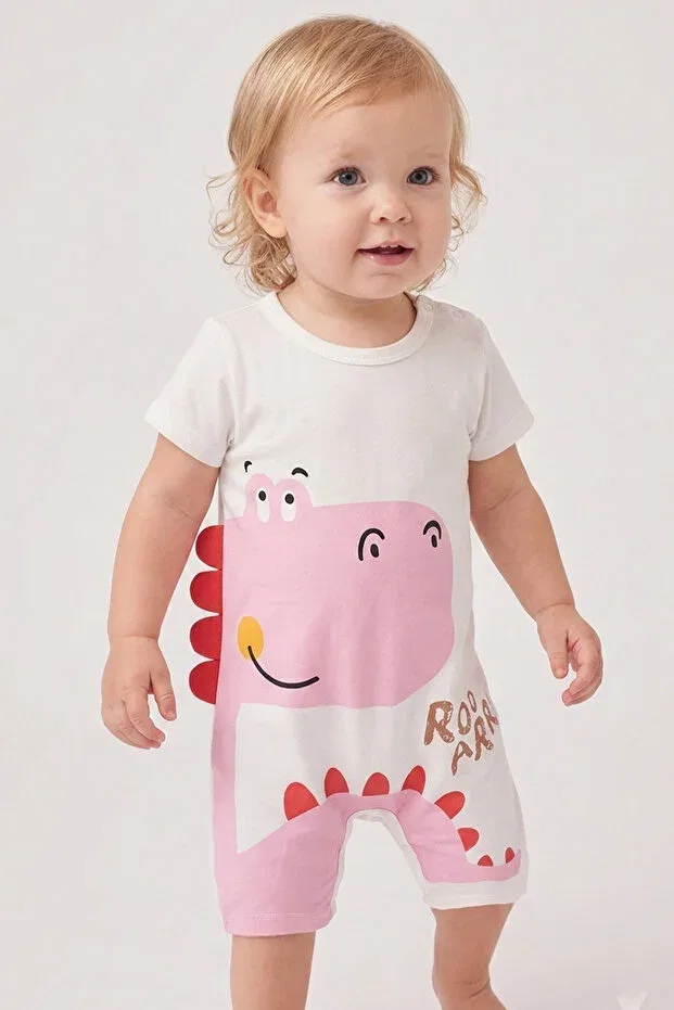 Детский комбинезон для девочек с принтом Basics Rocha Baby, Pink