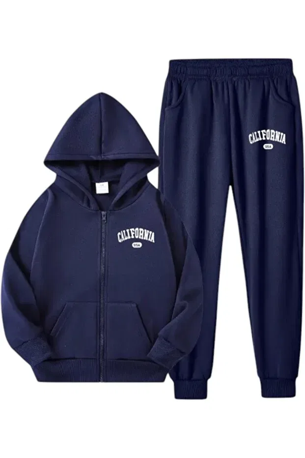 Детский спортивный костюм для мальчиков с принтом Han Elegant, Navy Blue