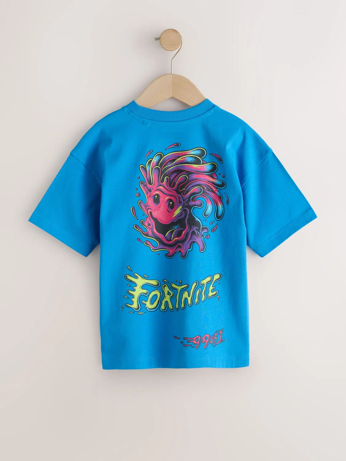 Футболка с принтом Fortnite, Blue Back Print Next, синий — фото 2