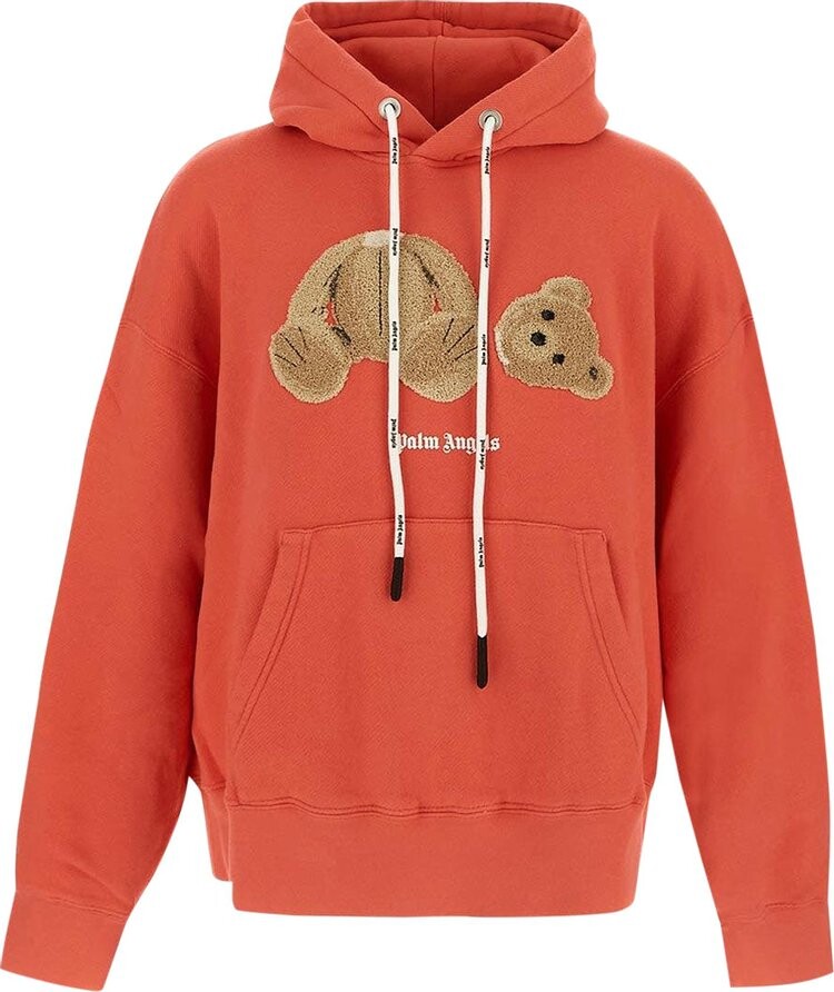 Худи Palm Angels PA Bear Hoody 'Coral/Brown', розовый — фото 2