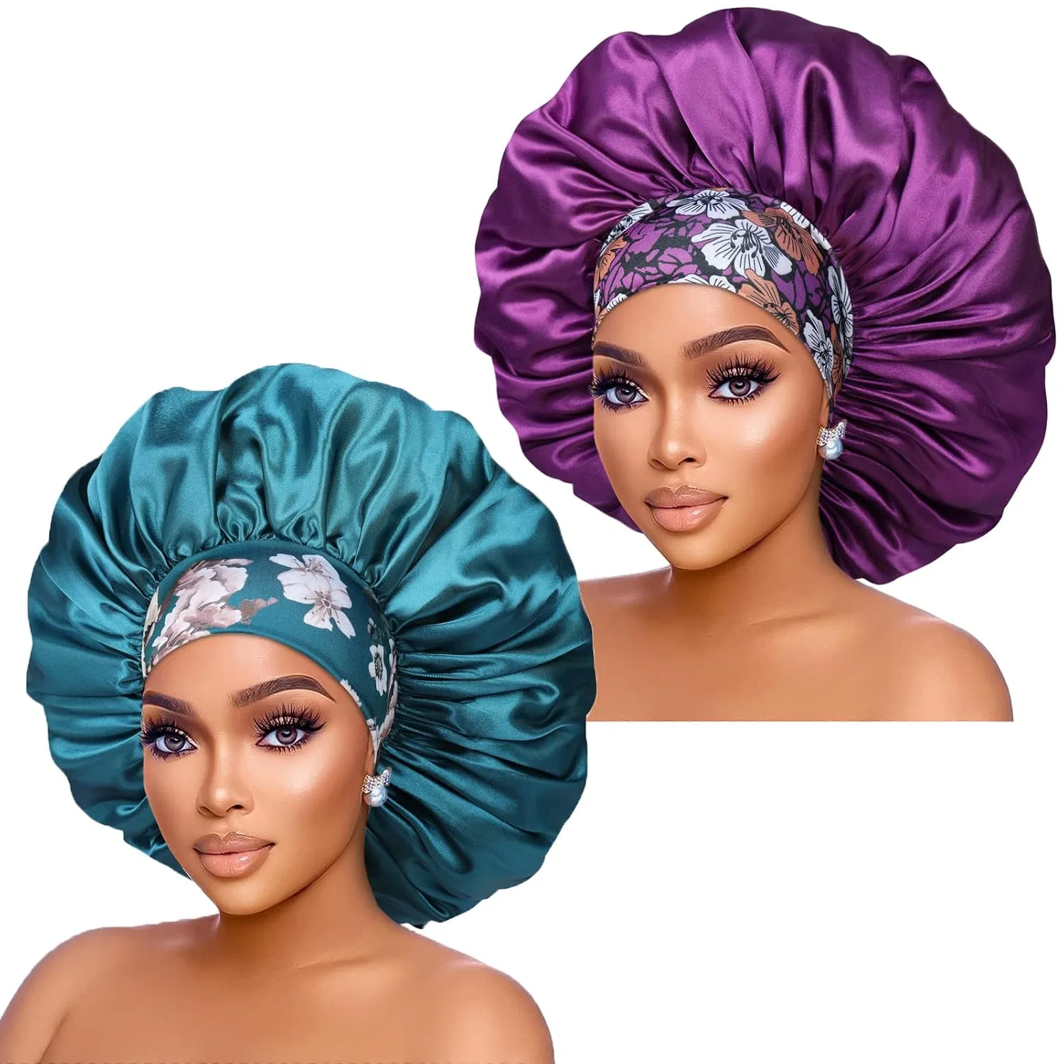 Шапочка для душа Isshin Beauty, 2 шт, 17 дюймов, фиолетовый