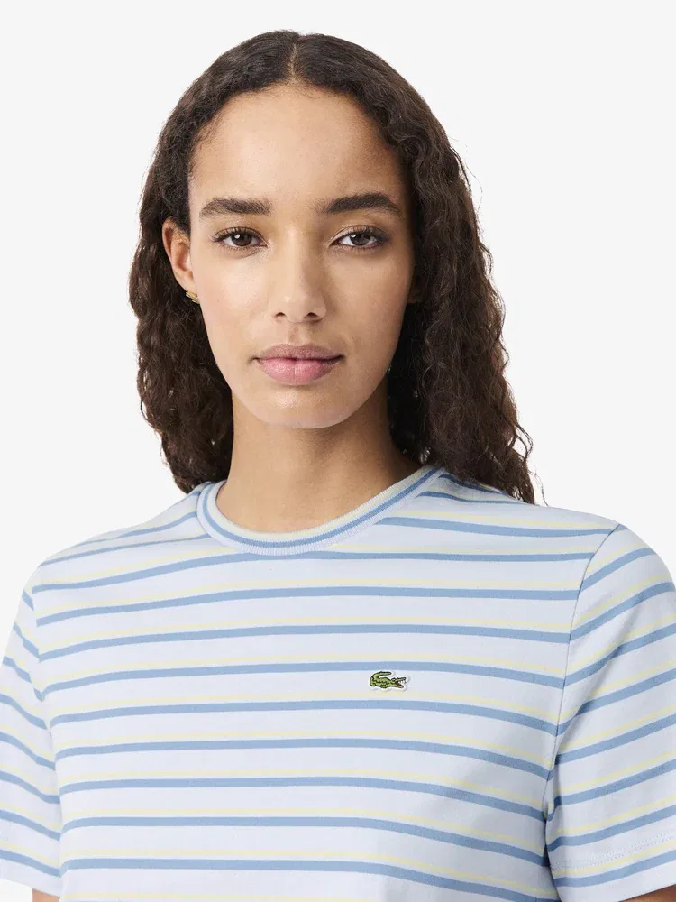 Футболка LACOSTE Multi Stripe, синяя — фото 2