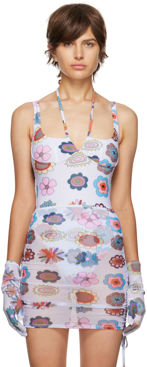 

Эксклюзивные перчатки SSENSE Psychedelic Daisies FENSI