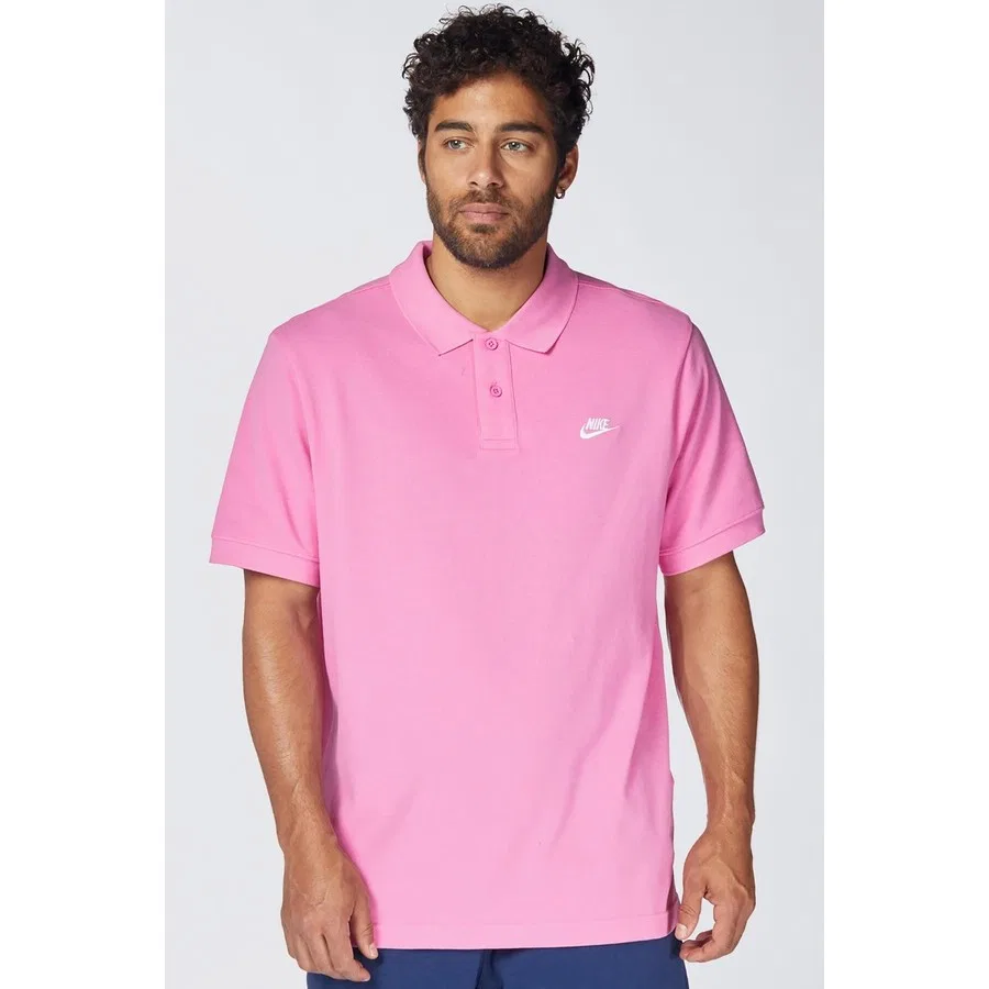 Футболка поло с коротким рукавом Sportswear Club Nike, Розовый — фото 2