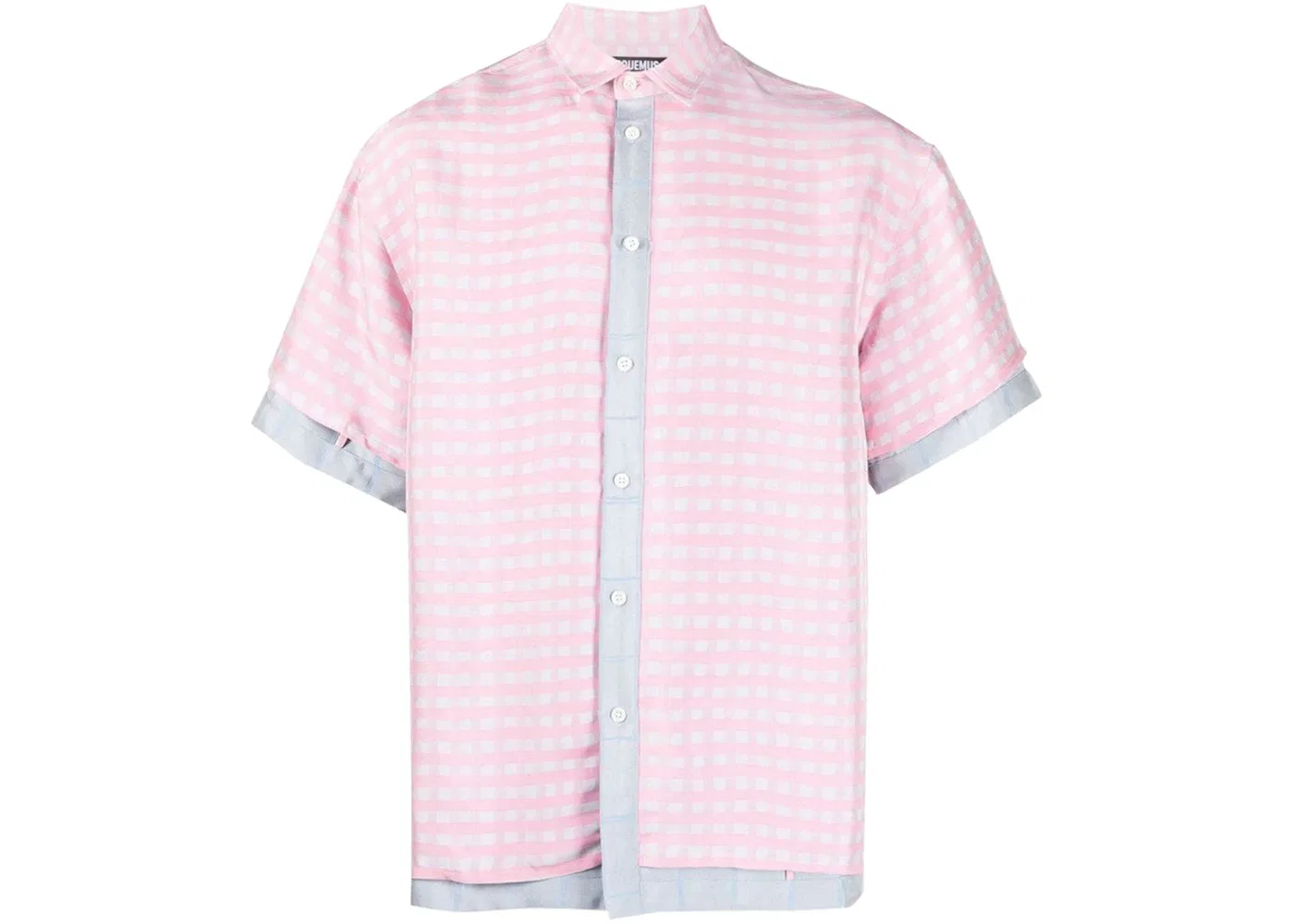 Мужская рубашка с принтом Jacquemus La Chemise Melancia Shirt, Pink Checks