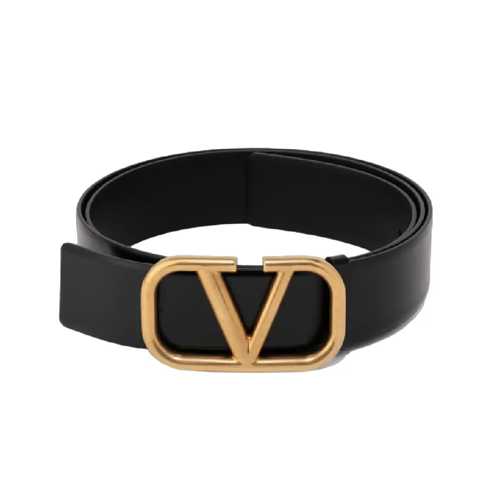 

Ремень VALENTINO GARAVANI VLogo Signature leather belt, черный