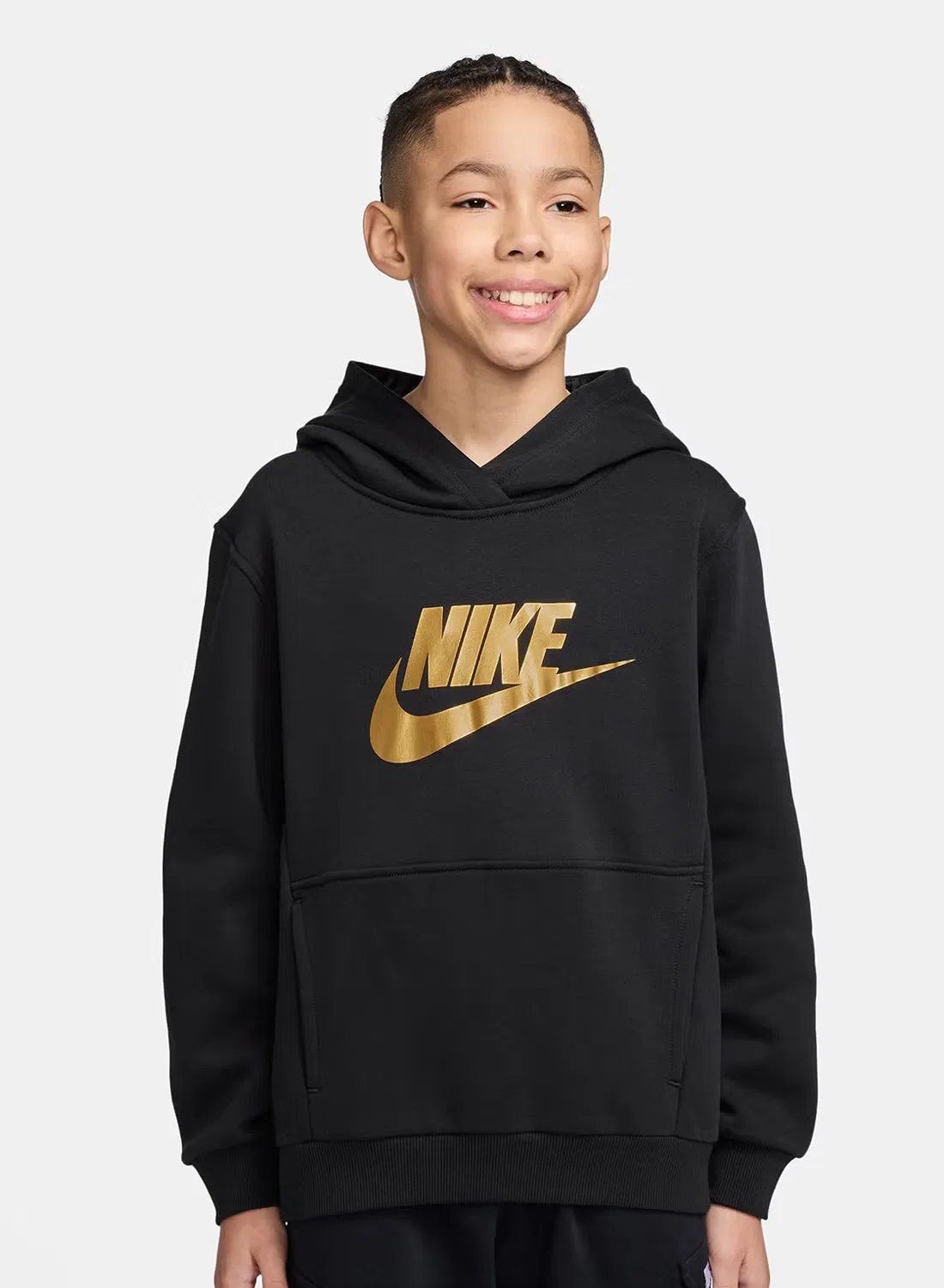 Худи детское с длинным рукавом Nike, черный