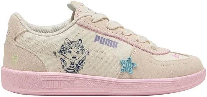 Детские кроссовки для девочек с принтом X Gabbys Dollhouse Palermo PUMA, Off-White