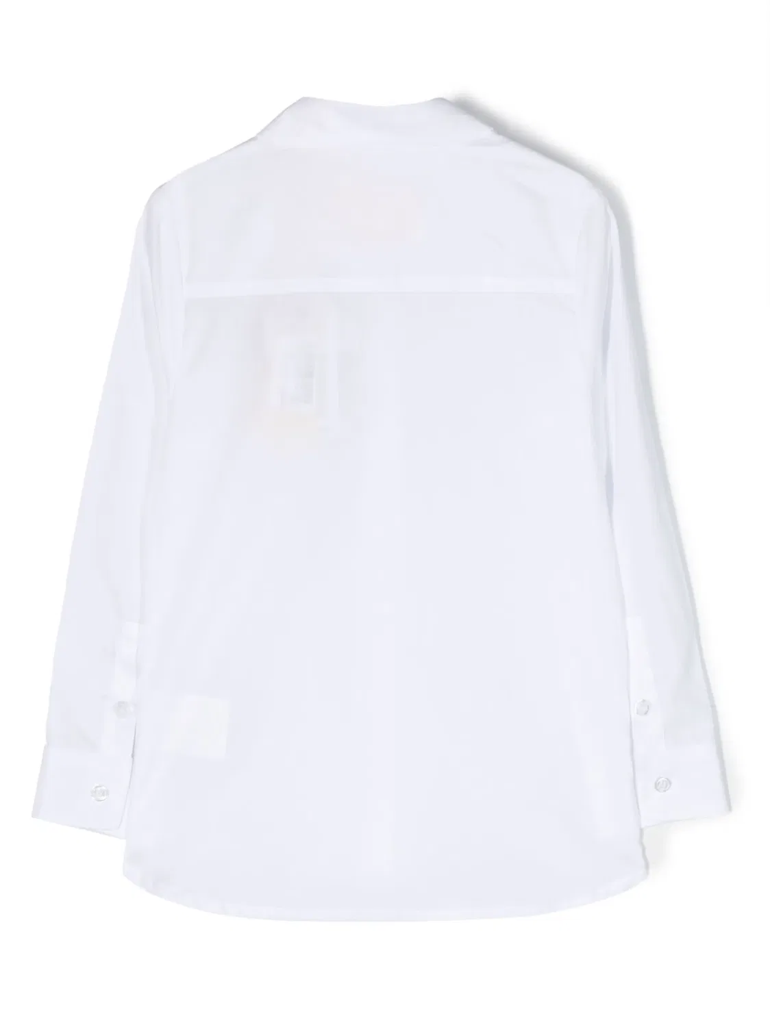 Хлопковая рубашка с принтом логотипа OFF-WHITE, белый — фото 2