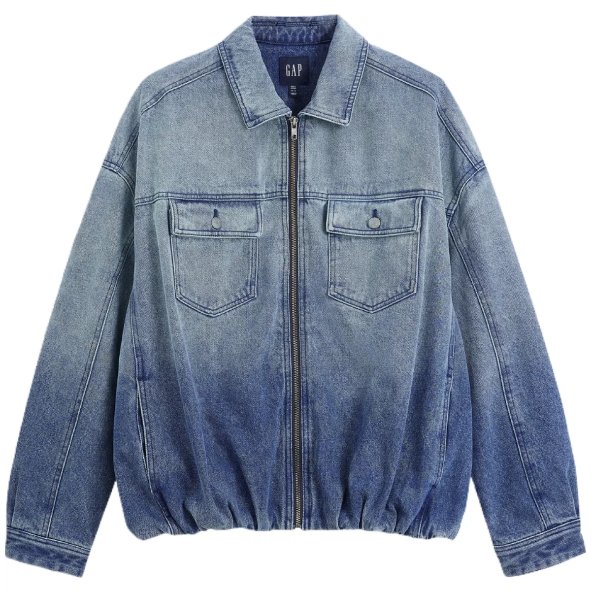 Мужская джинсовая куртка с воротником Medium Washed GAP, Medium Washed