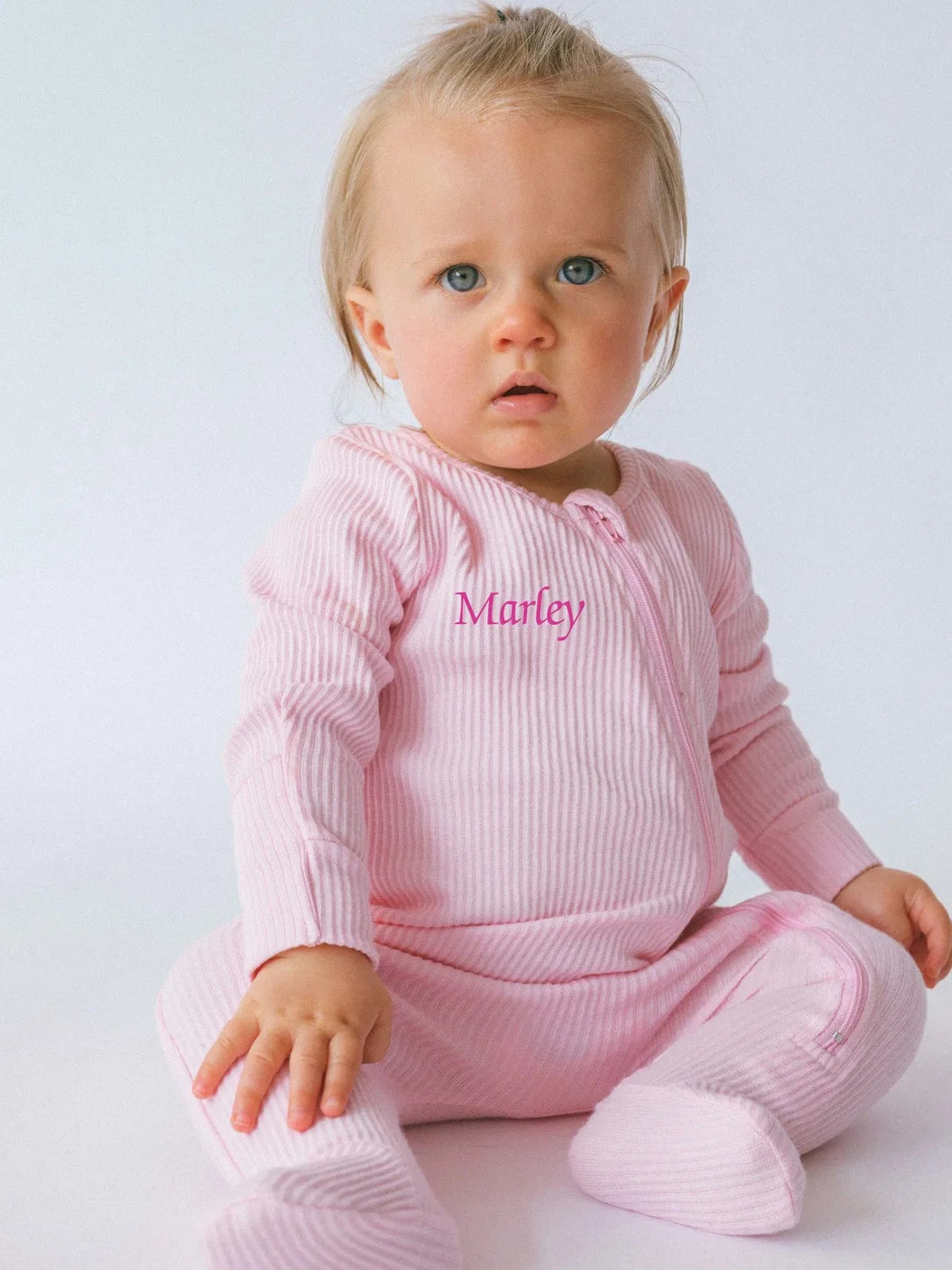 Слип сорочка, рифленая, Personalised Ribbed Ruff Cubs Kidswear, розовый
