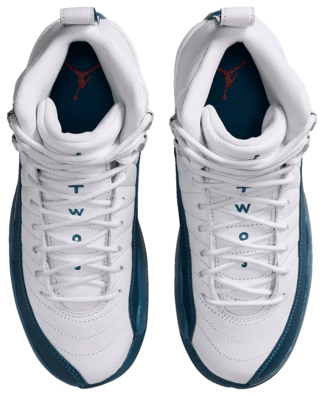 Кроссовки для мальчиков Retro 12 Jordan, цвет White/French Blue/Metallic Silver — фото 4