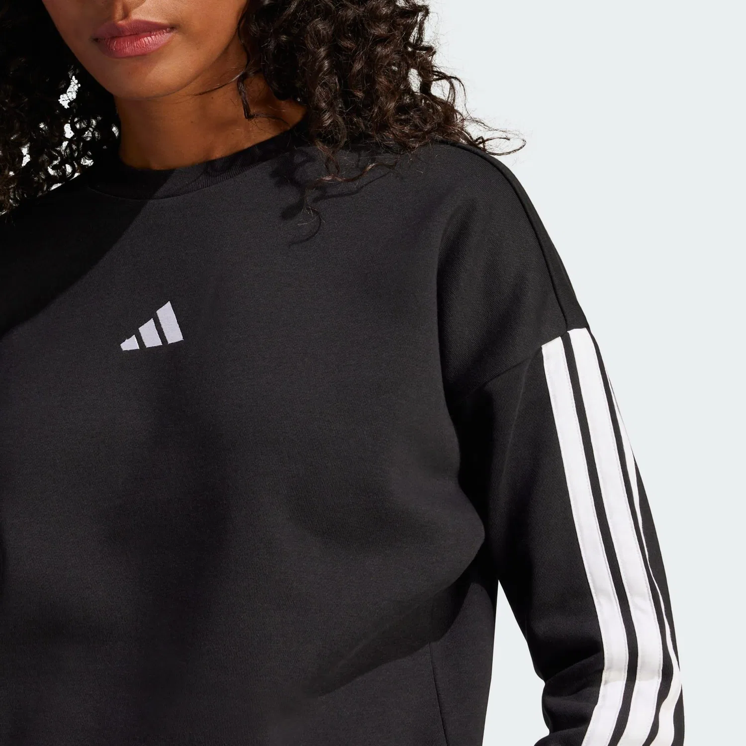 Мужской свитшот с длинным рукавом Essentials 3-Streifen Adidas, Schwarz Weiss — фото 4