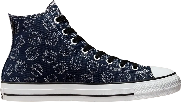 

Кеды Converse Chuck Taylor All Star Pro High Obsidian Dice, синий