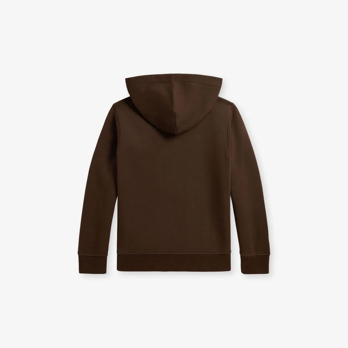 Детская хлопковая толстовка с капюшоном и вышитым логотипом Polo Ralph Lauren, коричневый — фото 2