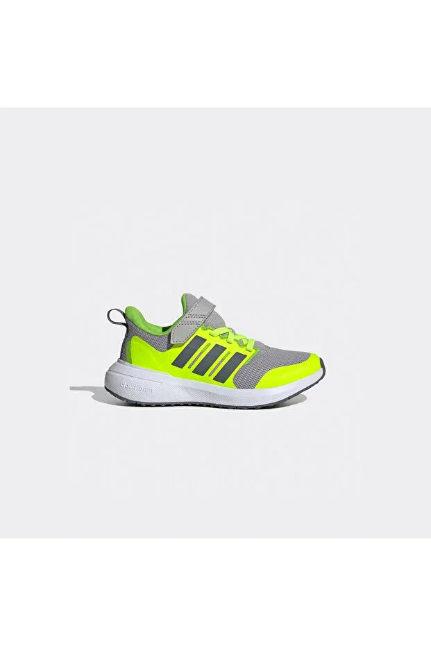 Детские кроссовки для девочек с принтом Fortarun 2.0 cloudfoam elastic lace top strap shoes Adidas, Gray
