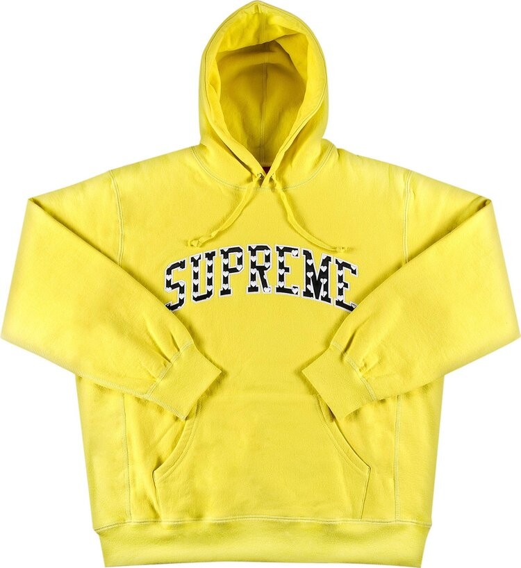

Толстовка Supreme Hearts Arc Hooded Sweatshirt 'Light Lemon', желтый