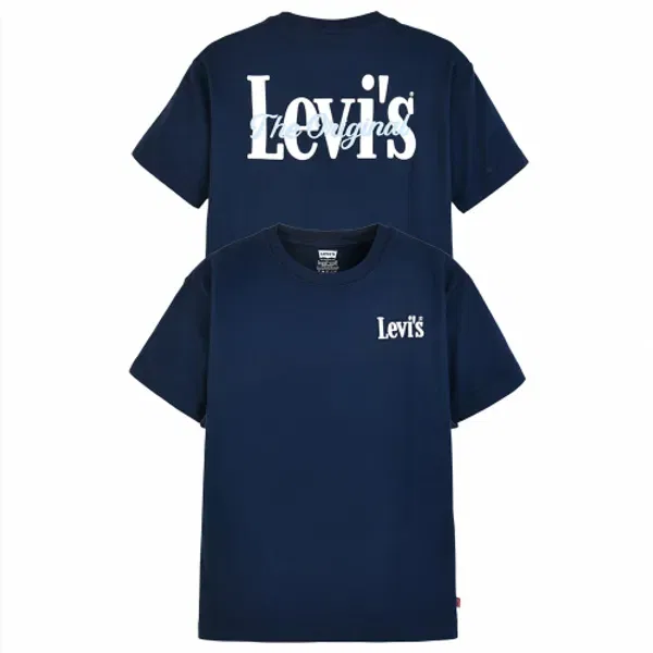 Футболка с 3D-принтом, расслабленная, Levi's Kids, Navy