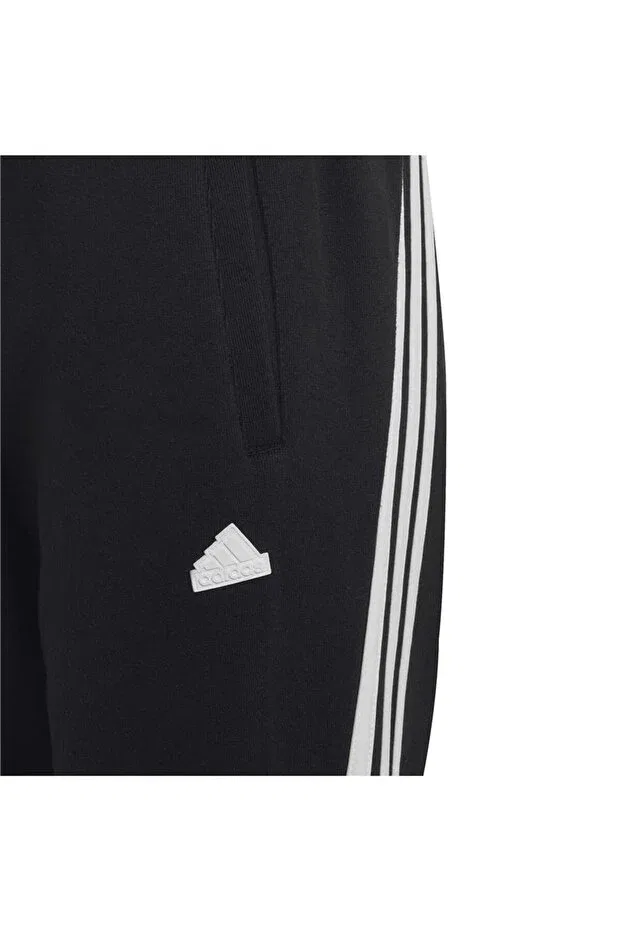 Детские спортивные штаны для мальчиков скинни Adidas, Black/White — фото 4