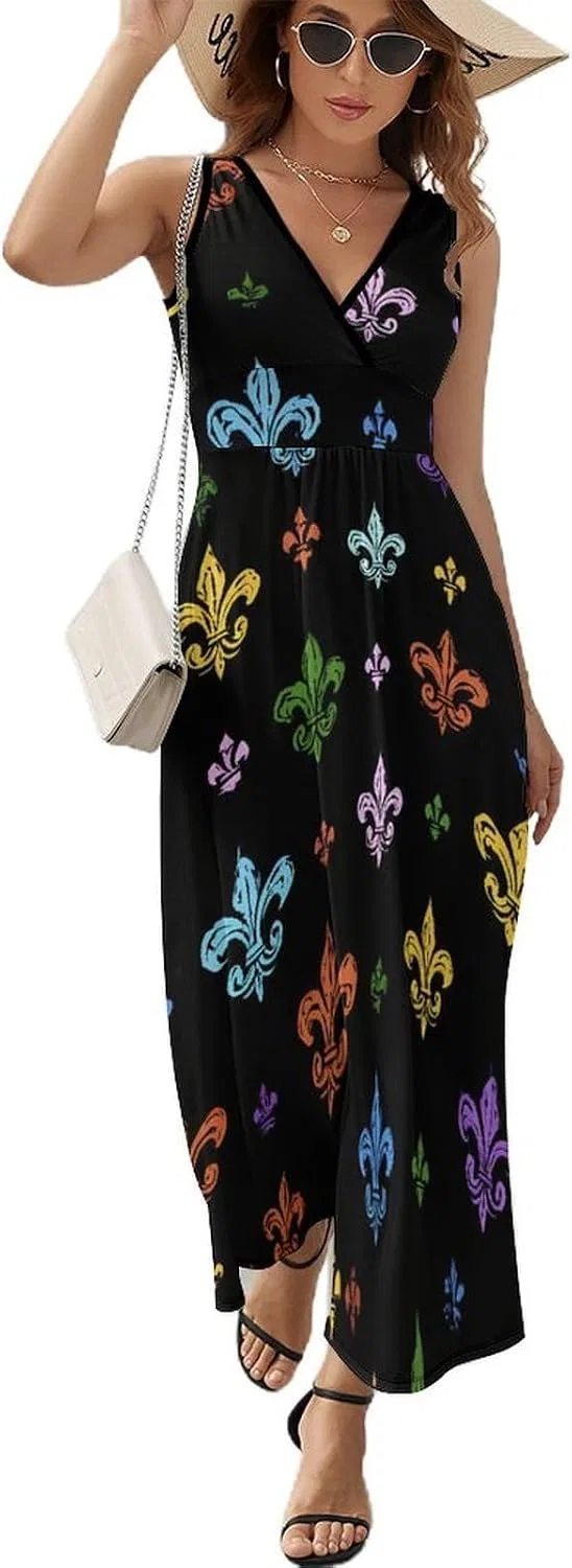 Женское летнее платье макси без рукавов Mardi and Gras, Style