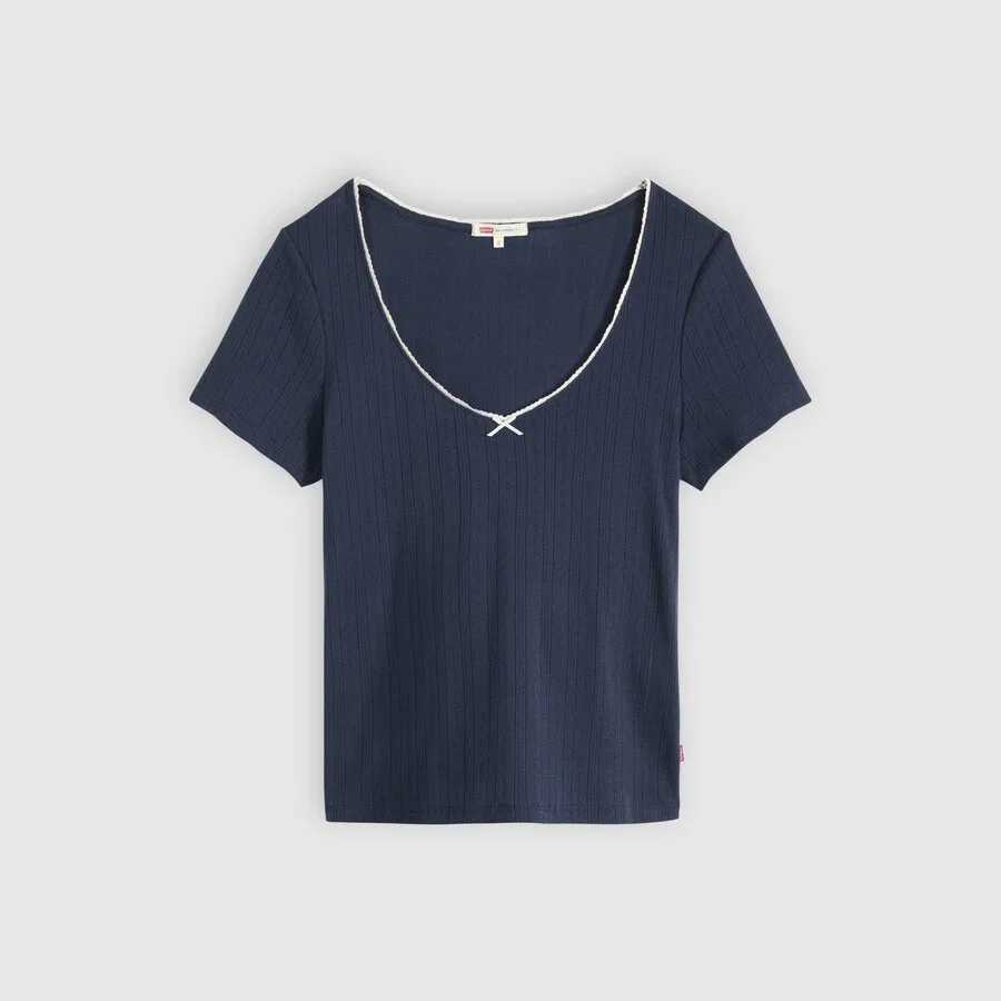 Футболка LEVI'S SWEETIE темно-синего цвета — фото 3