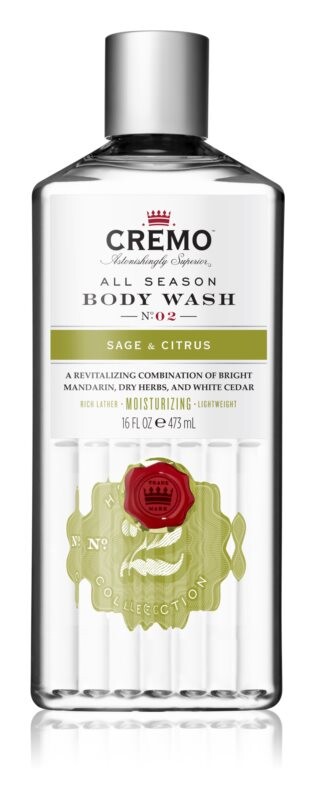 

Очищающий гель для душа Cremo Sage and Citrus Body Wash