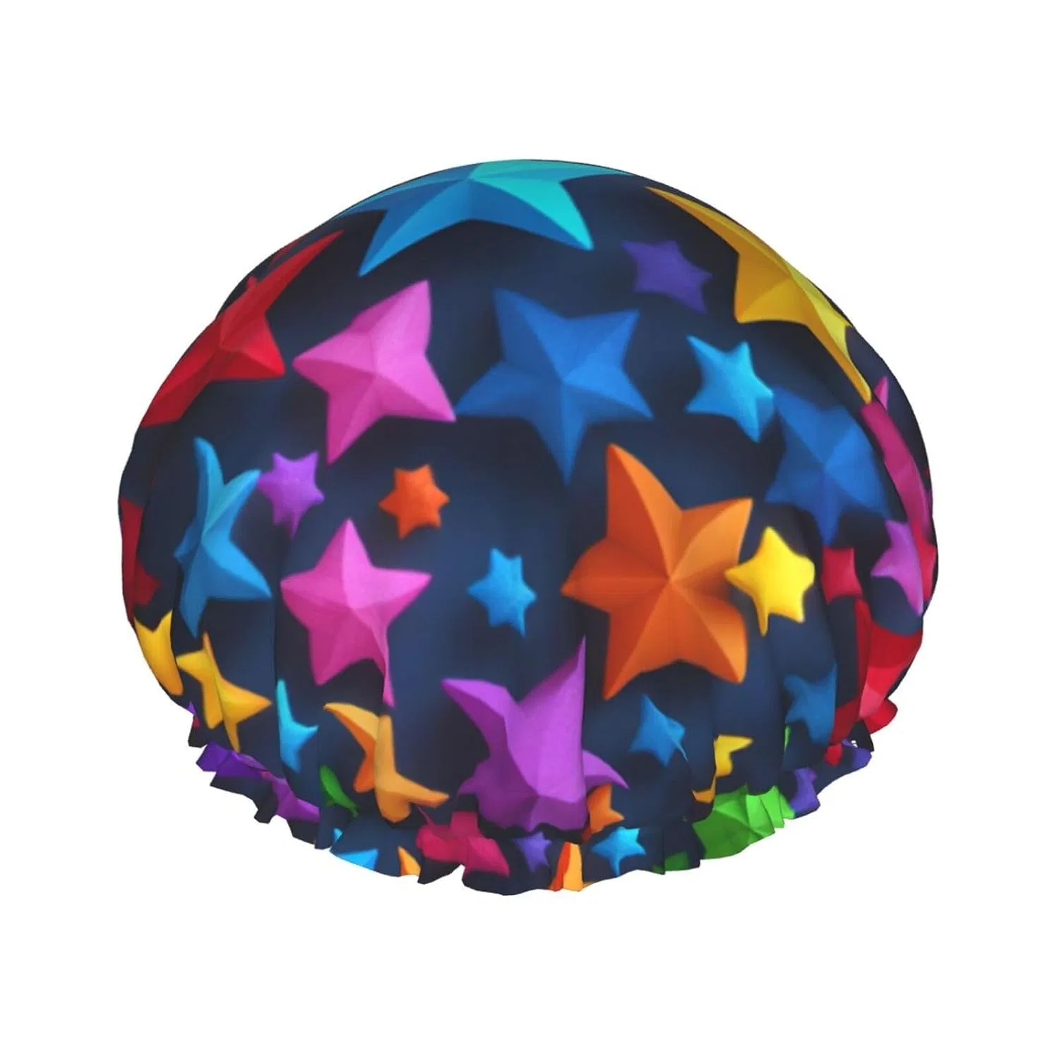 Шапочка для душа с принтом, FJQWKLF, 1 шт, 27 см, Color Stars