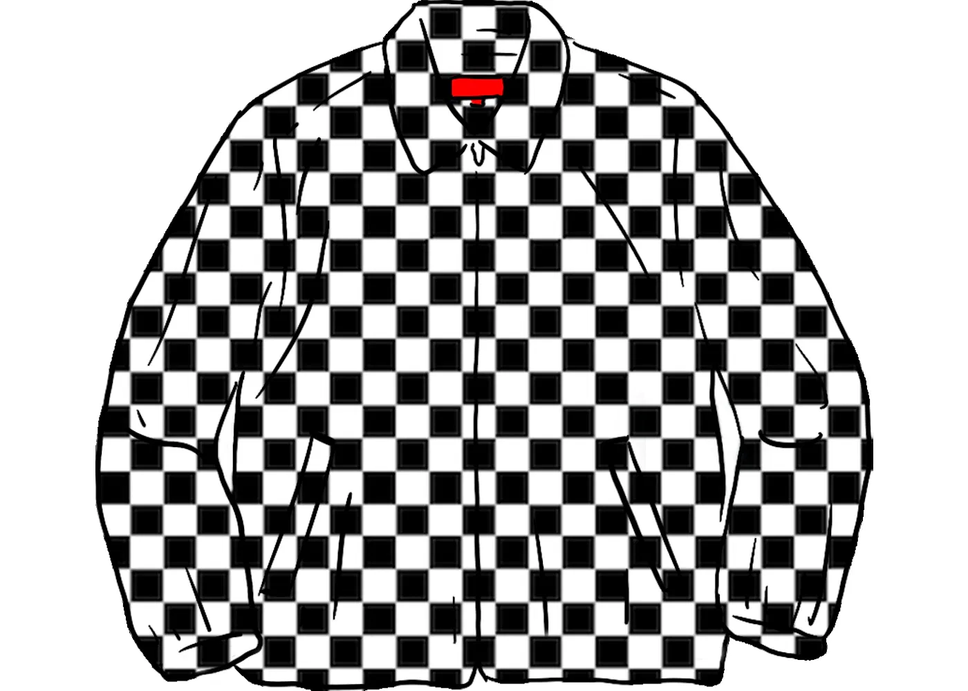 Мужская рабочая куртка с принтом Supreme Velvet Work Jacket Checkerboard, цвет Checkerboard