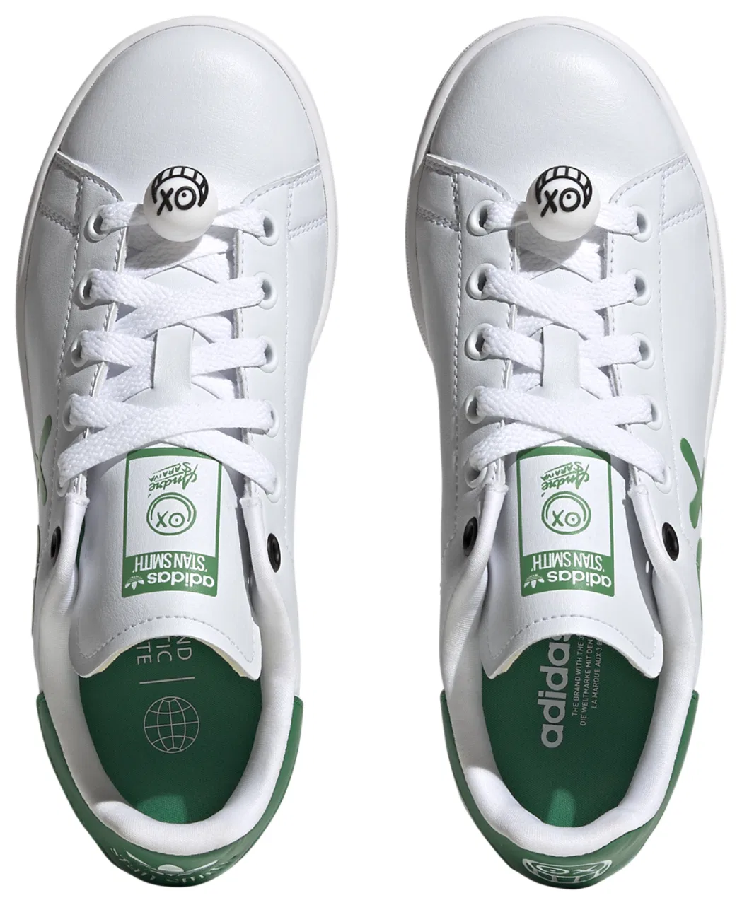 Детские кеды для мальчиков Stan Smith adidas, White/White/Core Black — фото 4