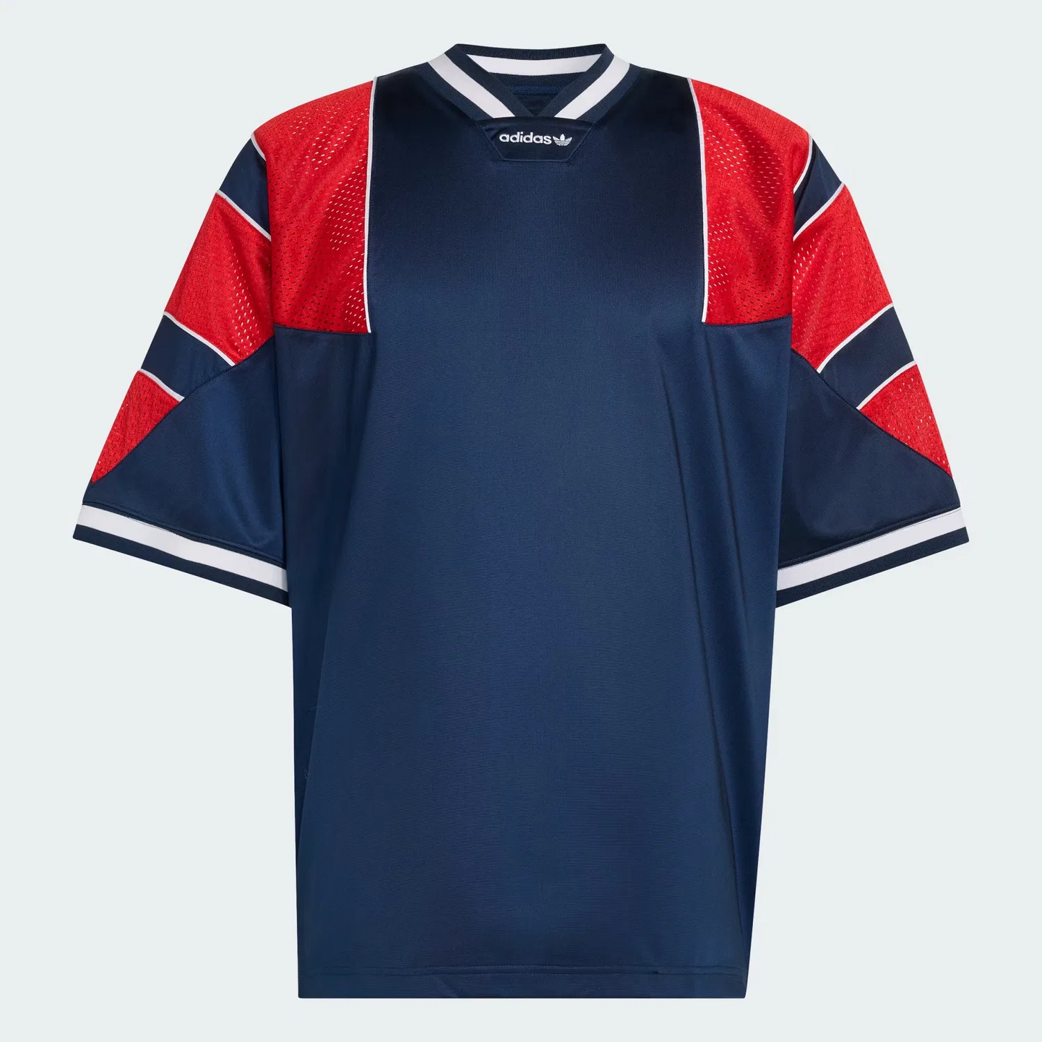 Мужская футболка-джерси свободного кроя Panel Jersey Adidas Originals, темно-синий — фото 4