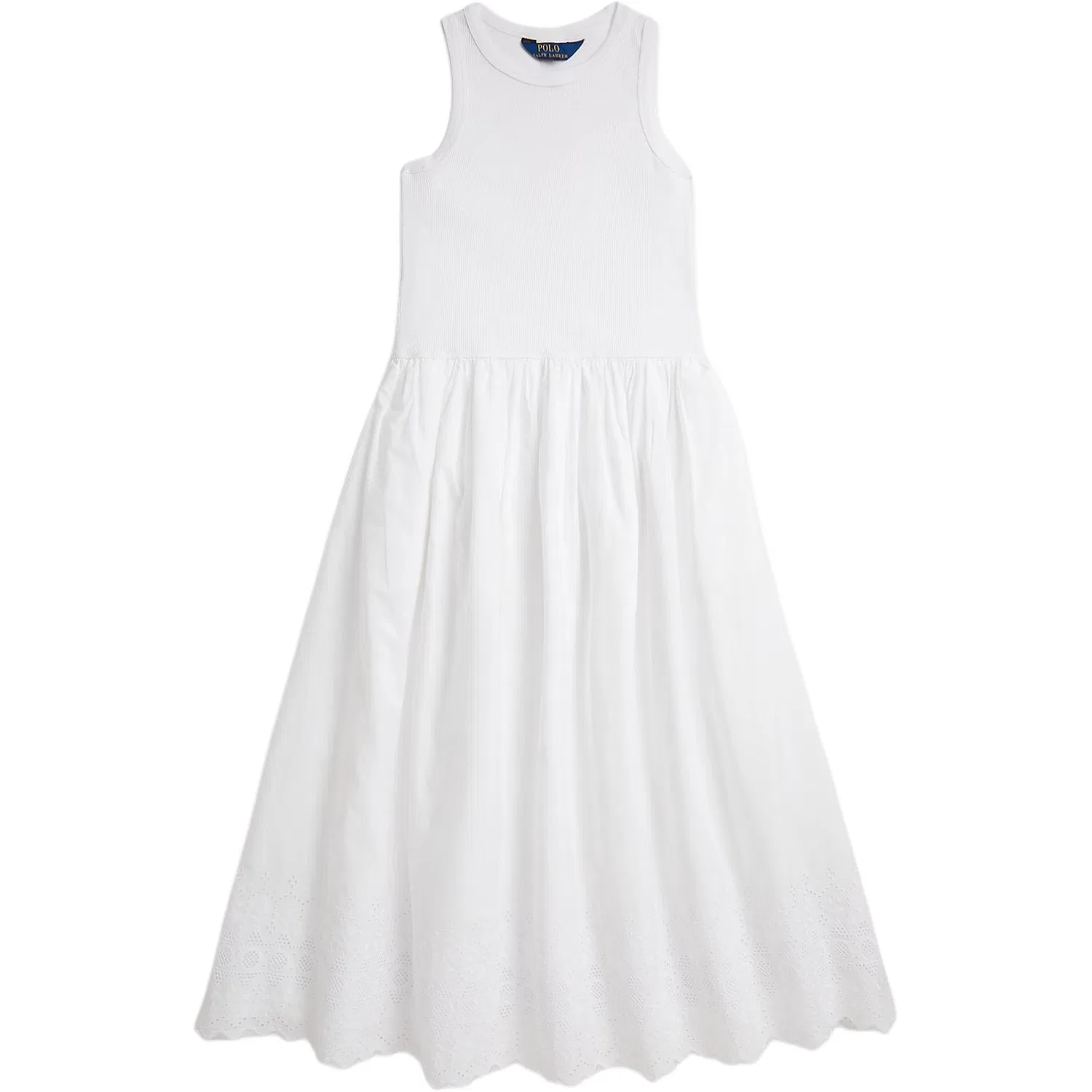 Платье приталенное детское Polo Ralph Lauren, White