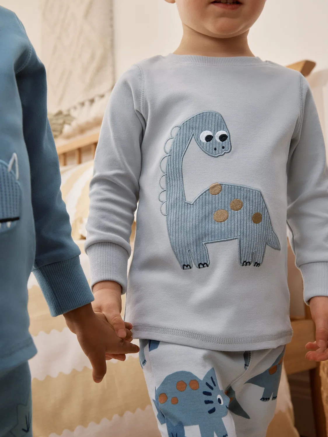 Пижама Next Snuggle 3 Pack, Navy/Grey Dinosaur — фото 3