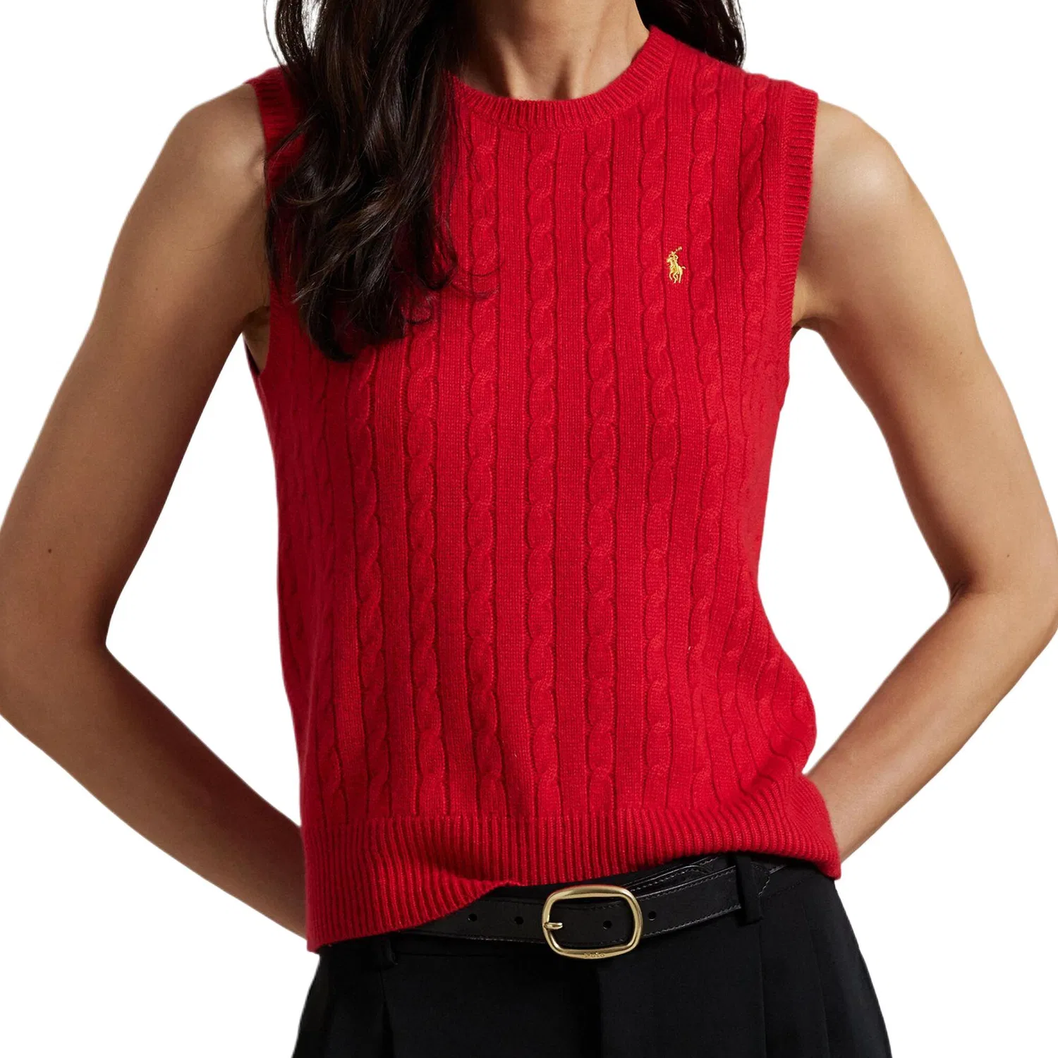 Женский свитер из кашемира Slim Fit Polo Ralph Lauren, Red — фото 4