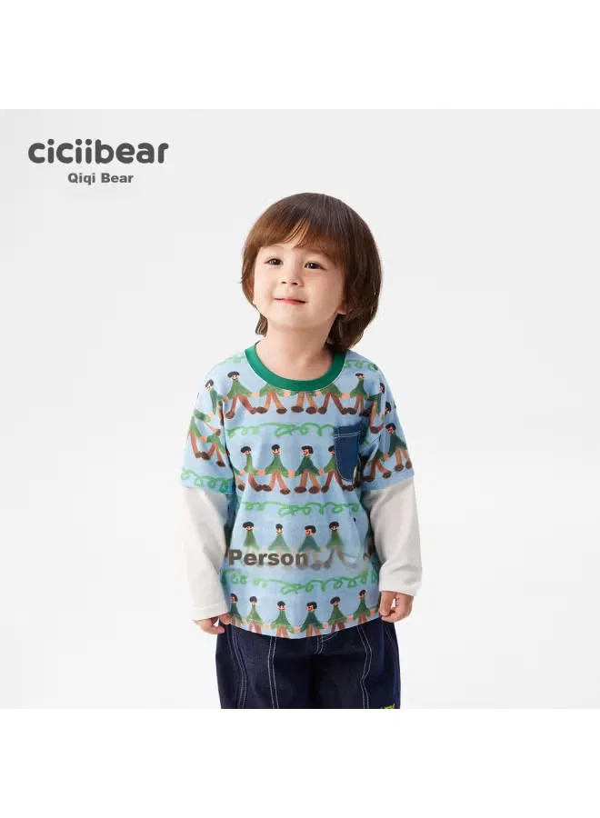 Футболка с принтом с длинным рукавом Ciciibear, дерево