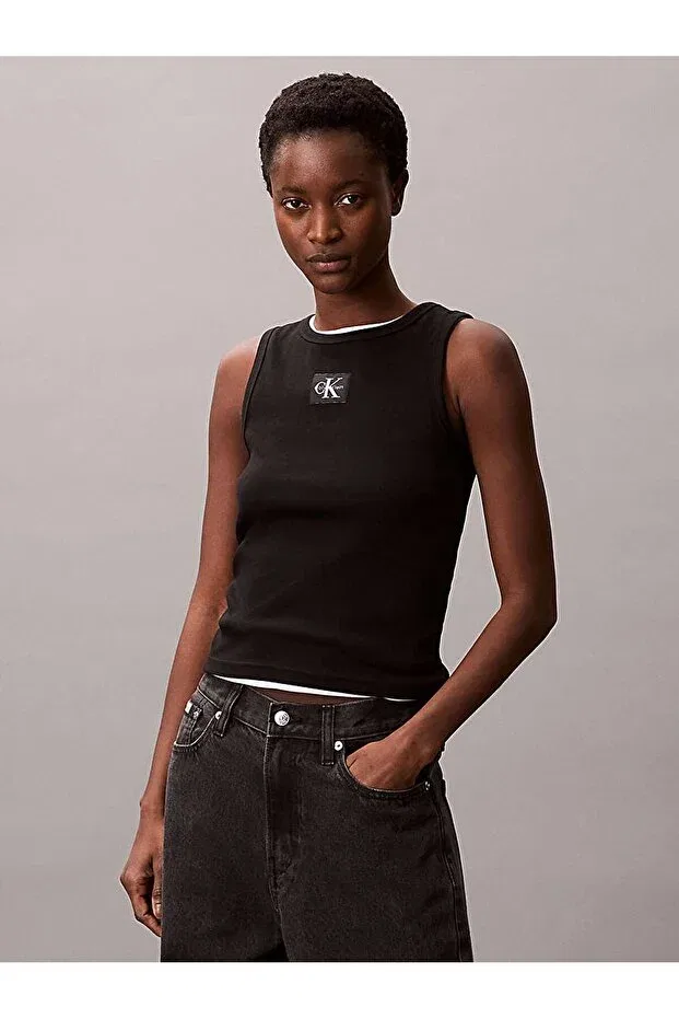 Женская футболка хлопковая Calvin Klein, Black
