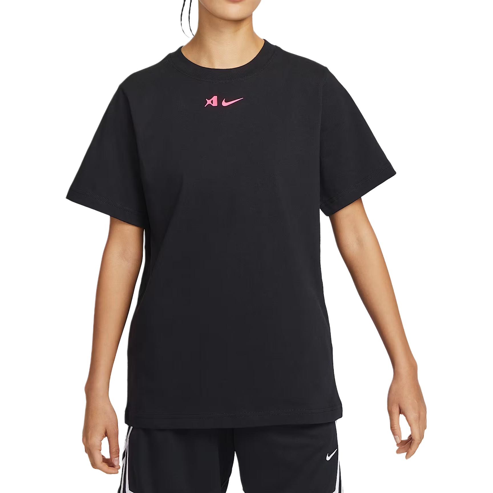 Футболка A'ja Wilson женская свободная короткий рукав Nike, черный — фото 3