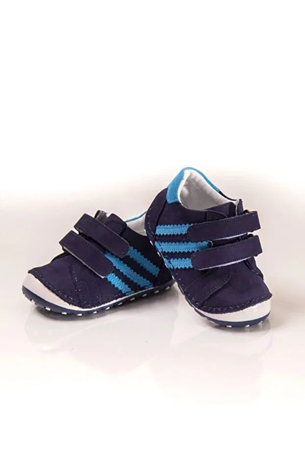 Детские туфли для мальчиков кожаные модель Ewen Tomm, Navy Blue — фото 4