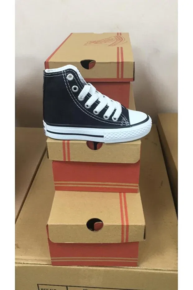 Детские ботинки для мальчиков на шнуровке Rabellashoes, Black