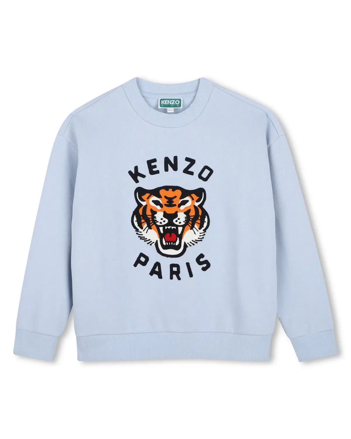 Детская худи для мальчиков с принтом Kenzo Kids, Azul Claro