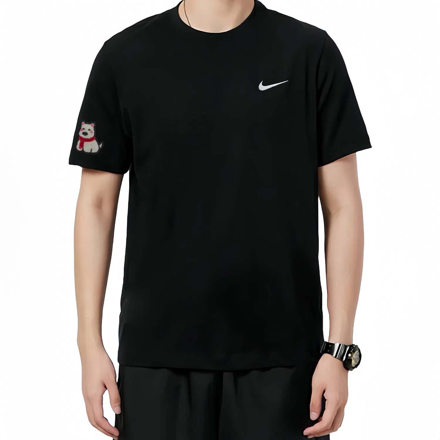Футболка с вышивкой Nike Sportswear, Black — фото 4