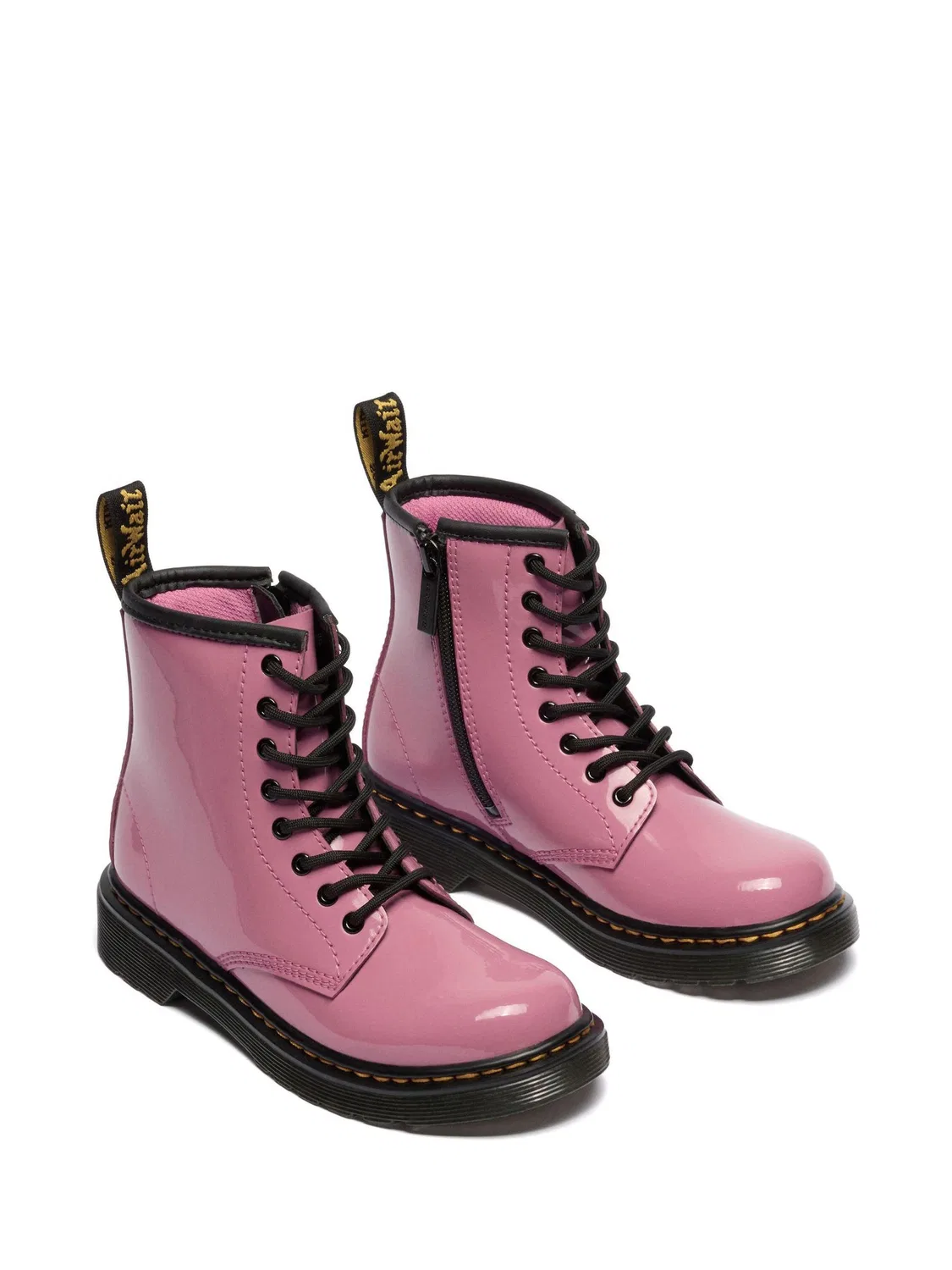 Ботинки Dr. Martens 1460 Patent Lamper, розовые, лаковые — фото 2