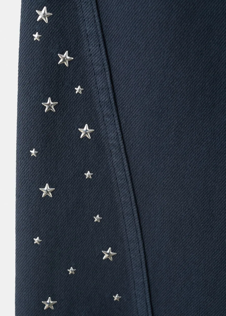 Детские джинсы MANGO KIDS с широкими штанинами 'ESTRELLI', цвет морской синий — фото 4