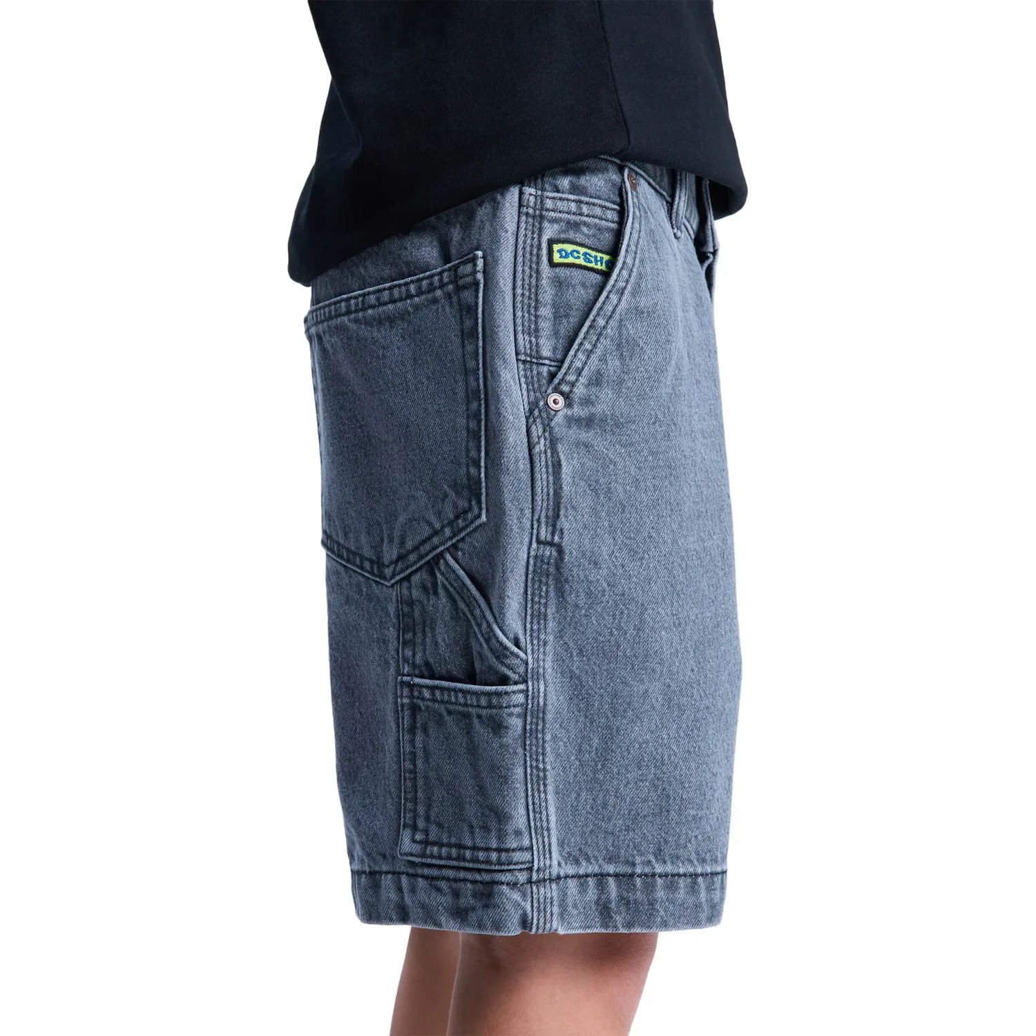 Детские шорты для мальчиков из денима Carpenter Baggy DC Shoes, Gris Claro — фото 4