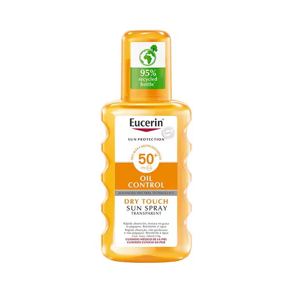 Спрей для тела солнцезащитный Oil Control Dry Touch SPF50+ 200 мл Eucerin