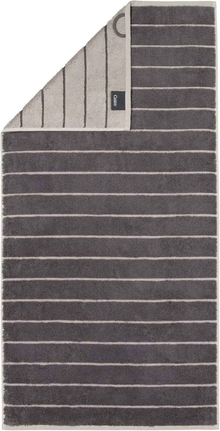 Полотенце махровое Cawö Balance Doubleface 80x150 см, Антрацит